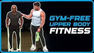 Building Upper Body Strength with Minimal Equipment | Resistance Bands Workout | Fun Fitness Bros