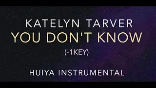 (-1key) [Instrumental] Katelyn Tarver - You don't Know