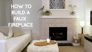 How to build a DIY portable free standing faux fireplace ( home decor ideas)