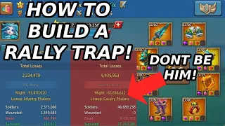 HOW TO BUILD A BEAST RALLY TRAP! LETS GO OVER EVERYTHING YOU WILL NEED! Lords mobile Rally trap.