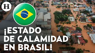 ¡El antes y después de las inundaciones en Brasil! Imágenes satelitales revelan la destrucción