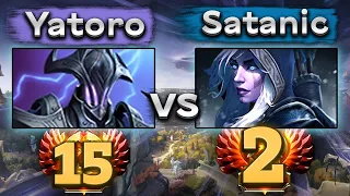 Топ 2 ранг против Яторо! Сатаник на Дровке - Satanic Drow Ranger 7.35 DOTA 2