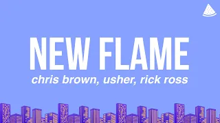 Chris Brown - New Flame Ft. USHER, Rick Ross (Lyrics)