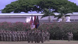 25th Inf. Div.  Change of Command Ceremony
