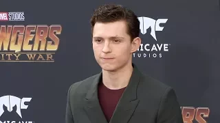 Tom Holland “Avengers: Infinity War” World Premiere Purple Carpet