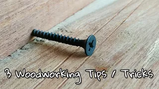 3 Amazing Woodworking Tricks / Tips..