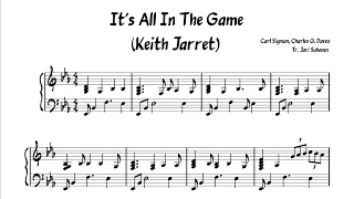 It's All In The Game - Keith Jarret (Transcription)
