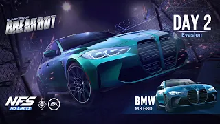 Need For Speed: No Limits | 2021 BMW M3 G80 (Blackridge Breakout - Day 2 | Evasion)