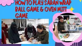 HOW TO PLAY SARAN WRAP BALL GAME & OVEN MITT GAME | CHRISTMAS GAME | Repost from my previous Content