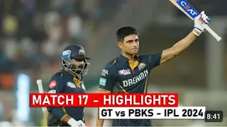 IPL 17th Full Match Highlights - Gujarat Titans VS Punjab Kings- GT VS PBKS - IPL 2024#Ipl2024 #ipl