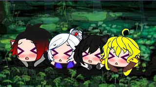 #RWBYQuicksand Team RWBY Surveying Some Quicksand Spots ❤️🤍🖤💛