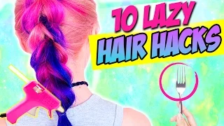 10 Hair HACKS every LAZY PERSON Should KNOW!!! AWESOME LIFE HACKS FOR HAIR!