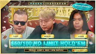 HIGH STAKES $50/100 w/ Wesley, Lynne, Tiger, Mars, Zeo, Henry, Mike X & Eli - Commentary by DGAF