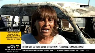 Cape Flats residents welcome army deployment
