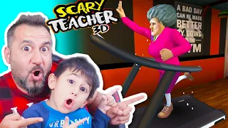 KIZGIN ÖĞRETMENİN KOŞU BANDINI BOZDUK YERE DÜŞTÜ! 4. CHAPTER FİNAL! | SCARY TEACHER 3D OYNUYORUZ!