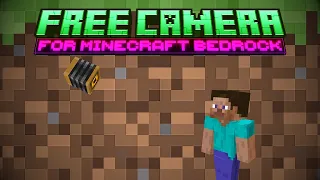 FREE CAMERA Add-on for Minecraft Bedrock 1.20.30 | DOWNLOAD in Description