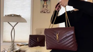 Saint Laurent YSL Loulou Size Medium vs Small Comparision