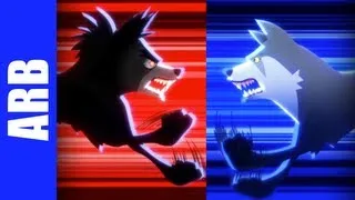 Insanity Wolf vs. Courage Wolf - ANIMEME RAP BATTLES