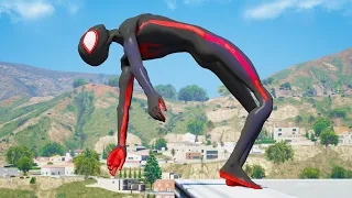 GTA 5 SPIDERMAN x MILES MORALES Ragdolls Compilation Episode 01 (Euphoria Physcis Showcase)