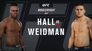 EA Sports UFC 3 - Uriah Hall vs Chris Weidman - Gameplay (HD) [1080p60FPS]