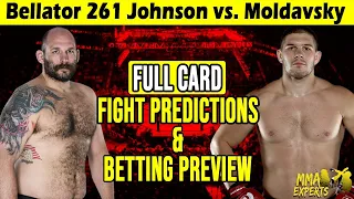 Bellator 261 Johnson vs. Moldavsky Full Card Predictions & Betting Preview