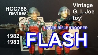 HCC788 review: 1982 FLASH - Laser Rifle Trooper - vintage G. I. Joe toy review! HD S02E44