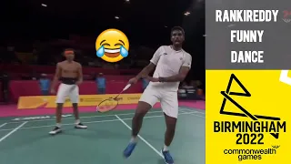 Rankireddy and Chirag Shetty funny dance moment after winning Badminton Men's Double Gold