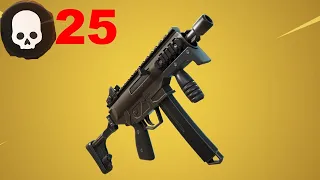 I used the Mythic SMG Only | 25 Kill Solo vs Duo Win | Full Gameplay Fortnite Zero Build (PS4)