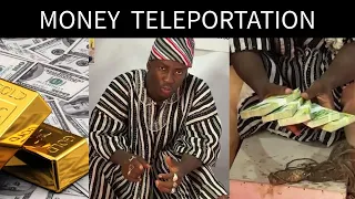 Teleportation of money by an African Shaman