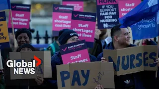 UK nurses walk out for 2nd historic day, threaten further strikes in pay dispute