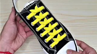 How To Tie ShoeLaces - Creative Ways to Fasten Tie Your Shoes Tutorial Step by Step, #135