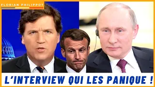 Tucker Carlson en interview avec Poutine : l’Occident panique !