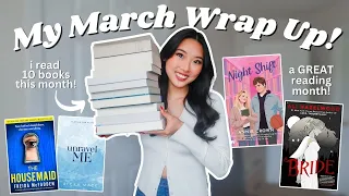 MY MARCH WRAP UP! (all 10 books i read in  march)