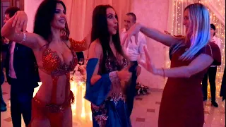 Танцевальный Батл восточных танцовщиц на свадьбе