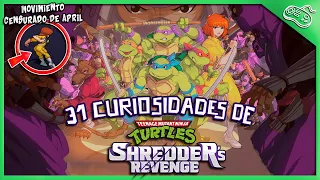 31 CURIOSIDADES de TMNT: Shredder's Revenge | (Easter Eggs y Secretos) JUEGO CENSURADO