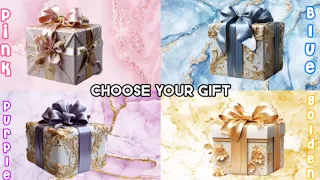 Choose Your Gift🎁✅😍 4 Gift Box Quiz Challenge🤩 PinkvsBluevsPurplevsGolden #4giftbox