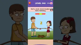 Bantu gadis kecil memenangkan tarik tambang - Braindom 3 level 340 - #shorts