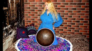 Music on steel hang tongue drum handpan by Elena Khlibko. Moan of Loneliness (instrumental)