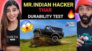 4x4 Flying Thar...Not For Sale...हाँ थार उड़ती है | Mr Indian Hacker Reaction