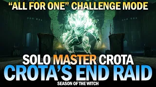 Solo Master Crota - Challenge Mode "All For One" (Finisher Glitch) [Destiny 2]