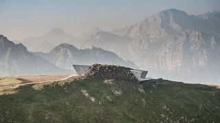 The construction of Zaha’s Messner Museum