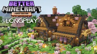 Better Minecraft Relaxing Longplay - Cozy Starter House, Peaceful Modded Adventure (No Commentary)