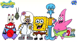 SpongeBob Drawing || How to Draw SpongeBob All Characters