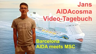 AIDAcosma --- AIDA meets MSC -- Horn Battle in Barcelona