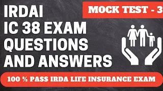 IRDA Exam Questions and Answers - 3 |  IRDA Exam Preparation