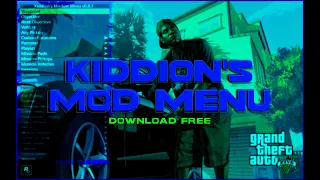 GTA 5 MOD MENU KIDDIONS v3.1 | MONEY, RP | DOWNLOAD FREE