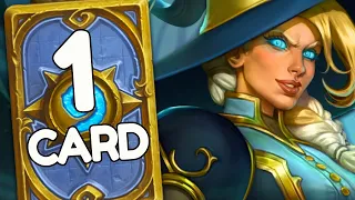 Hearthstone, but you get ONE card