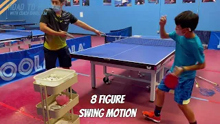 Table Tennis | [Serve] Basic of basic, Pendulum Topspin Fast Long serve.