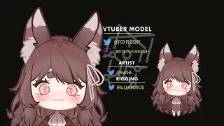 Vtuber Showcase :FoxPlushy (Chibi forms)