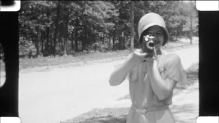 1920s & 1930s 16mm Home Movie. Girls Private School, Airships, Automobiles, Atlantic City & more!